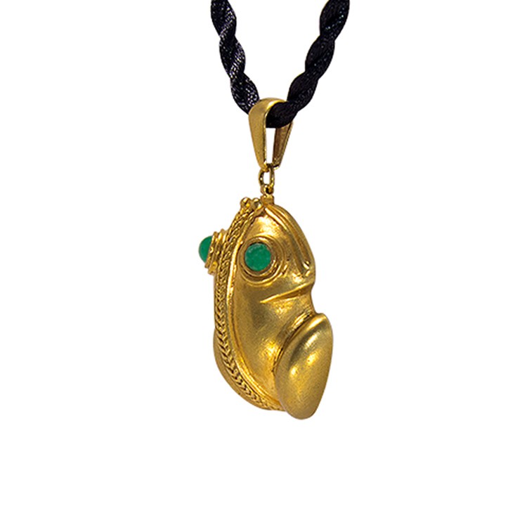 SENSUALITY Emeralds Gold Pendant