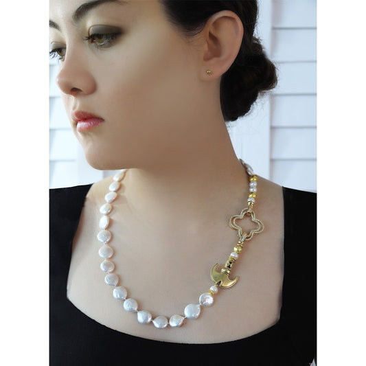 ANCHOR with Pearls Necklace
