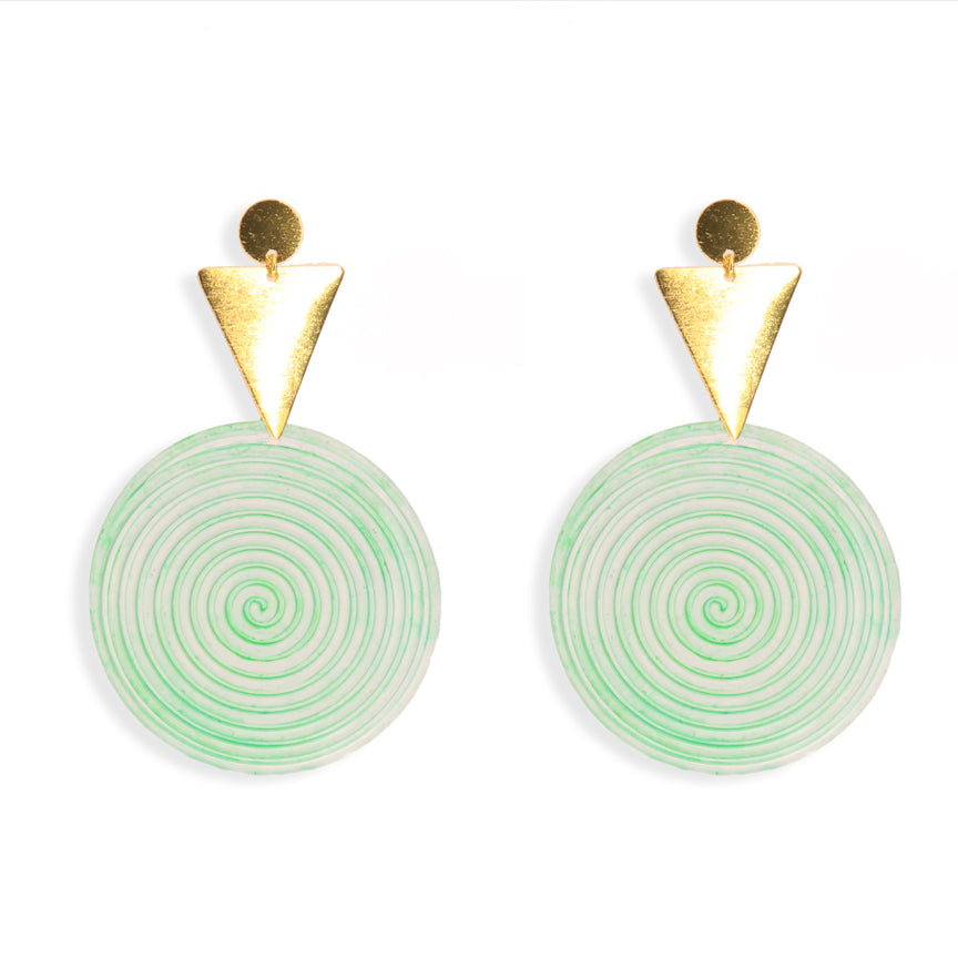 TRANSLUCENT Spirals Earrings