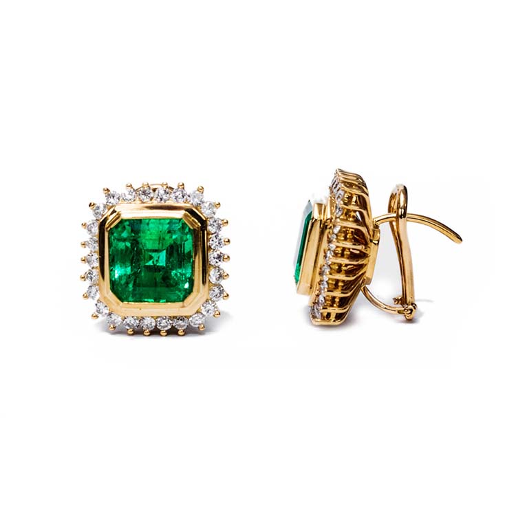 ROYALTY Emeralds and Diamonds Earrings