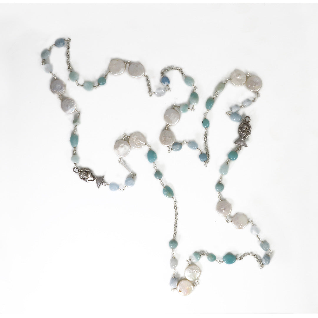 Woman Figure Pearl Necklace