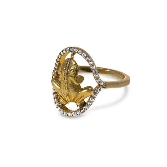 CHEERFUL Gold and Diamonds Ring