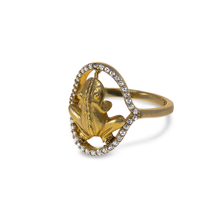 CHEERFUL Gold and Diamonds Ring