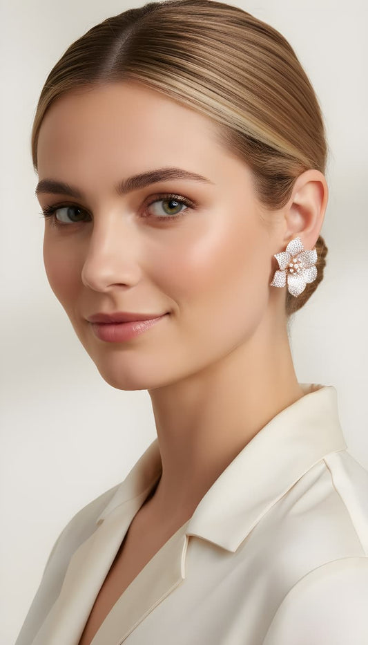 FLOWER BEAUTY Diamonds Earrings