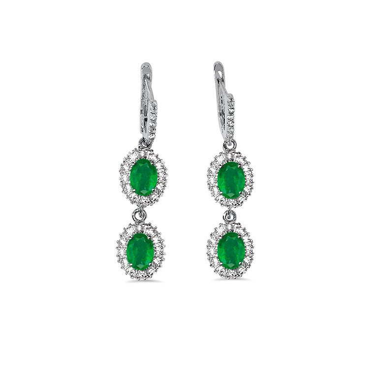 ETHEREAL Emeralds and Diamonds Earrings