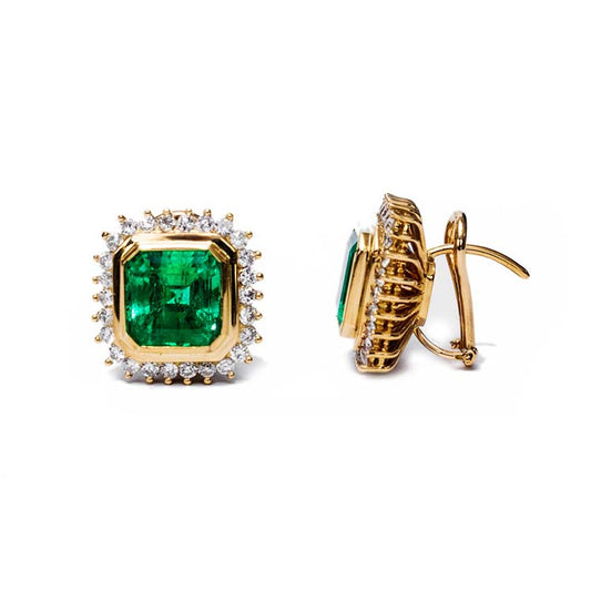 ROYALTY Emeralds and Diamonds Earrings
