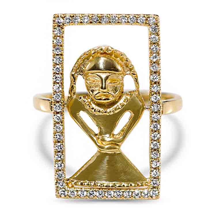 SACRED Gold and Diamonds Ring