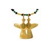 INSEPARABLE Emeralds Onyx Gold Necklace - Image 4