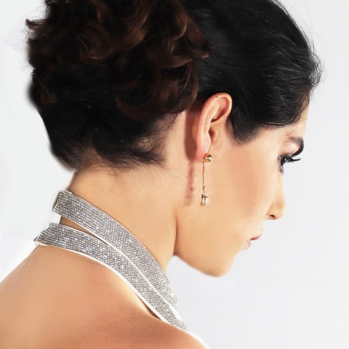 TUMI Diamonds Gold Earrings - Image 5