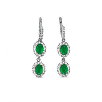 ETHEREAL Emeralds and Diamonds Earrings