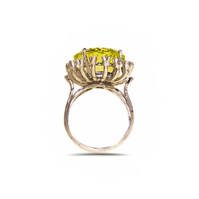 GALAXY SUN STAR Citrine and Diamonds Ring - Image 4
