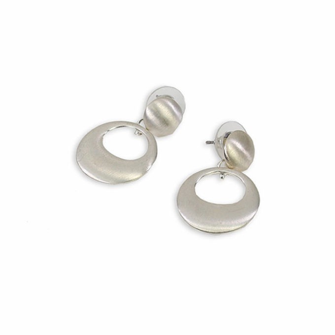 SUN and MOON Silver earrings - Image 3