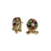 INFINITE ENERGY Rubies Emeralds Sapphires and Diamonds Earrings