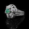 EVEREST Deco Emerald and Diamonds Ring - Image 2