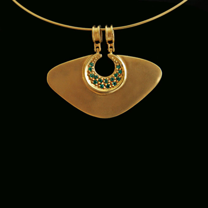 VIVACITY Emeralds Gold Pendant - Image 2