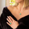 ARISTOCRACY Emerald and Diamonds Ring - Image 2