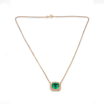 ARISTOCRACY Emerald and Diamonds Necklace